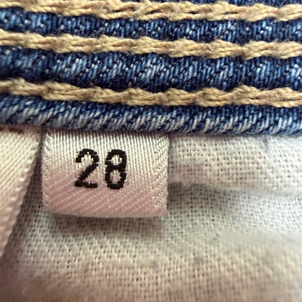 Guess 1981 Skinny Jeans Light Wash Whiskered Denim Y2K Streetwear Womens Sz 28 - Picture 11 of 15